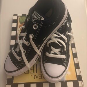 NWOT Converse Kids Black and White Sneakers